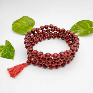 Original Red Sandalwood Lal Chandan Mala 108 Beads