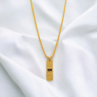 Gold Plated Premium Ram Pendant Alloy With Chain