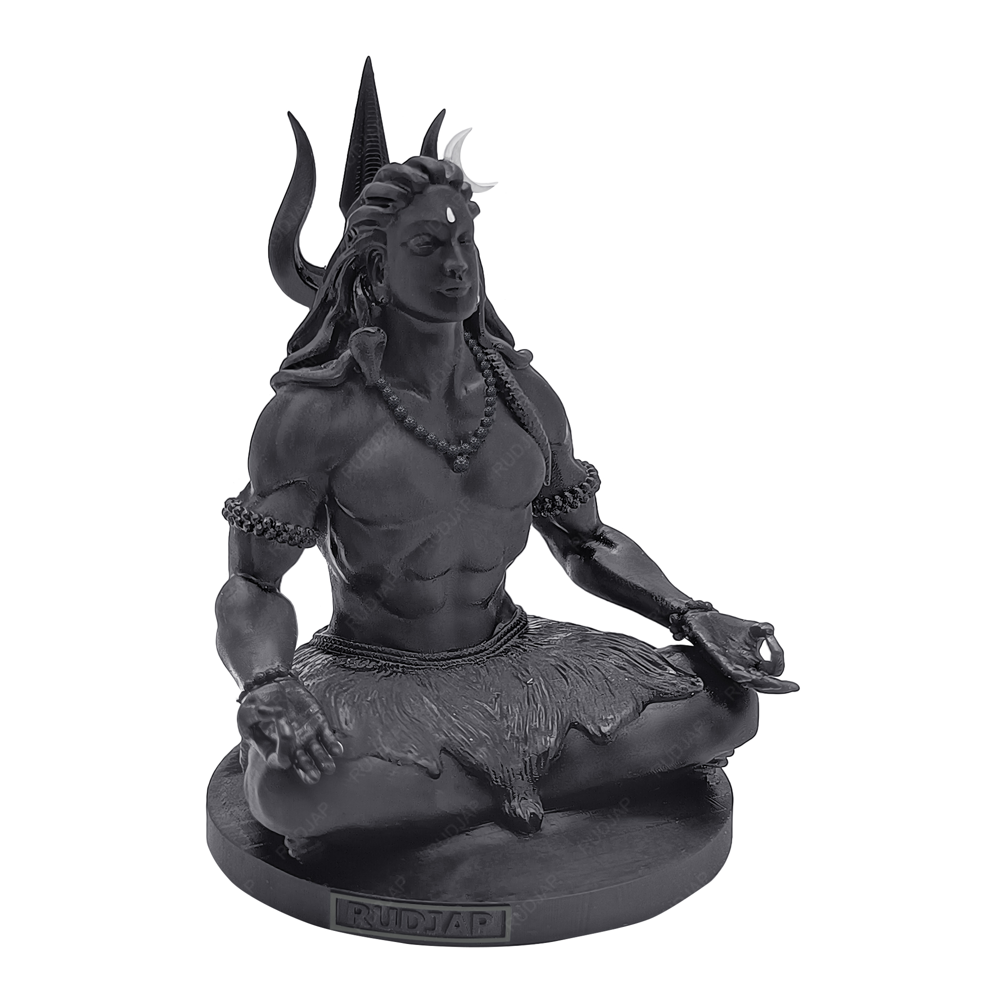 Rudjap Mahayogi Shiva Idol for Car Dashboard 3.5 inch Adi Yogi Perfect for puja, home temple