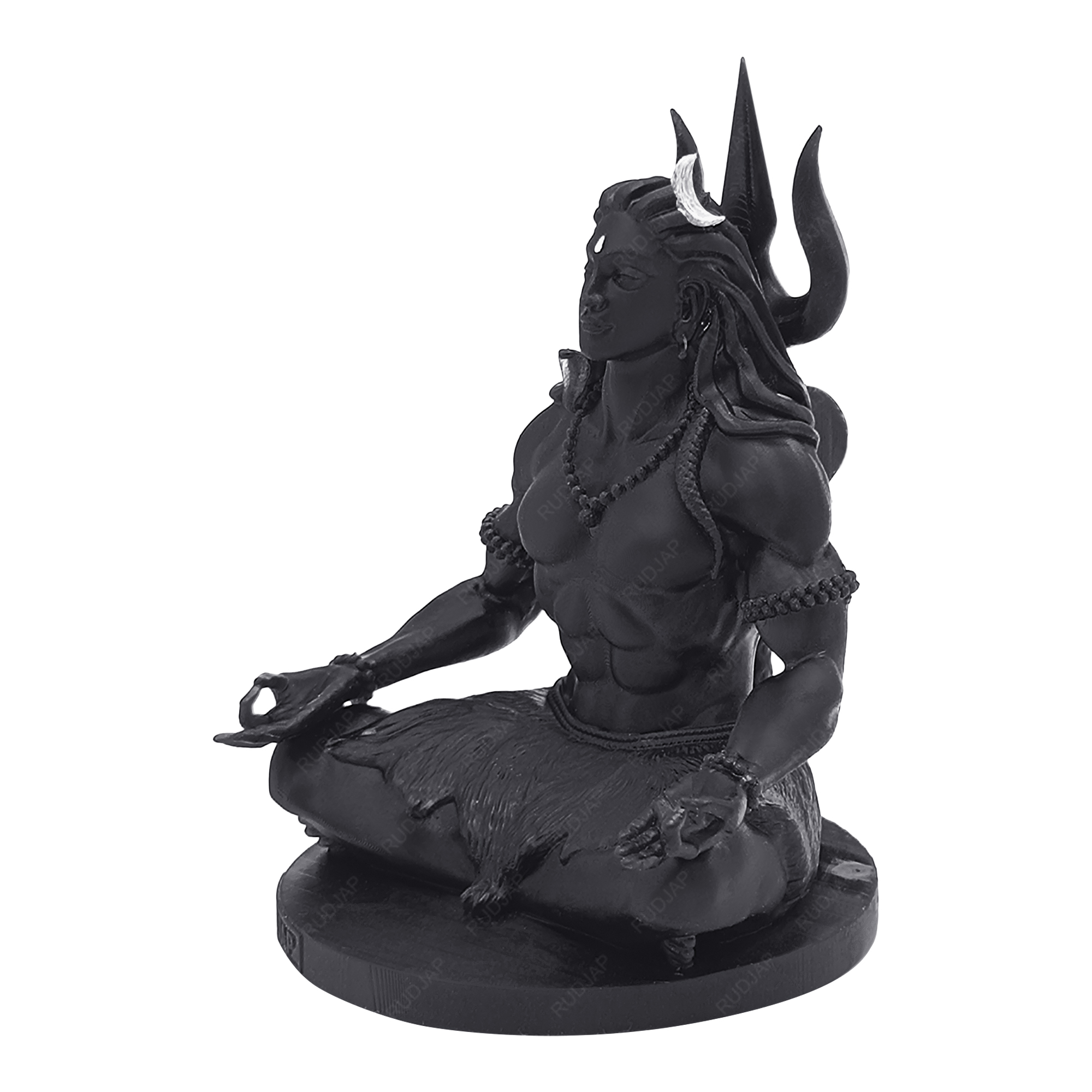 Rudjap Mahayogi Shiva Idol for Car Dashboard 3.5 inch Adi Yogi Perfect for puja, home temple