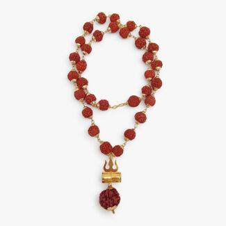 Trishul Damru Rudraksha Mala