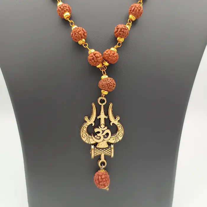 Om Trishul Damru Pendant