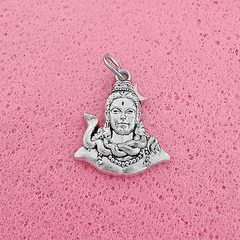 Mahadev Silver Locket for Men and Women Bholenath locket