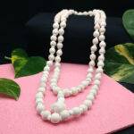 Natural Wooden White Tulsi 108 Beads Mala