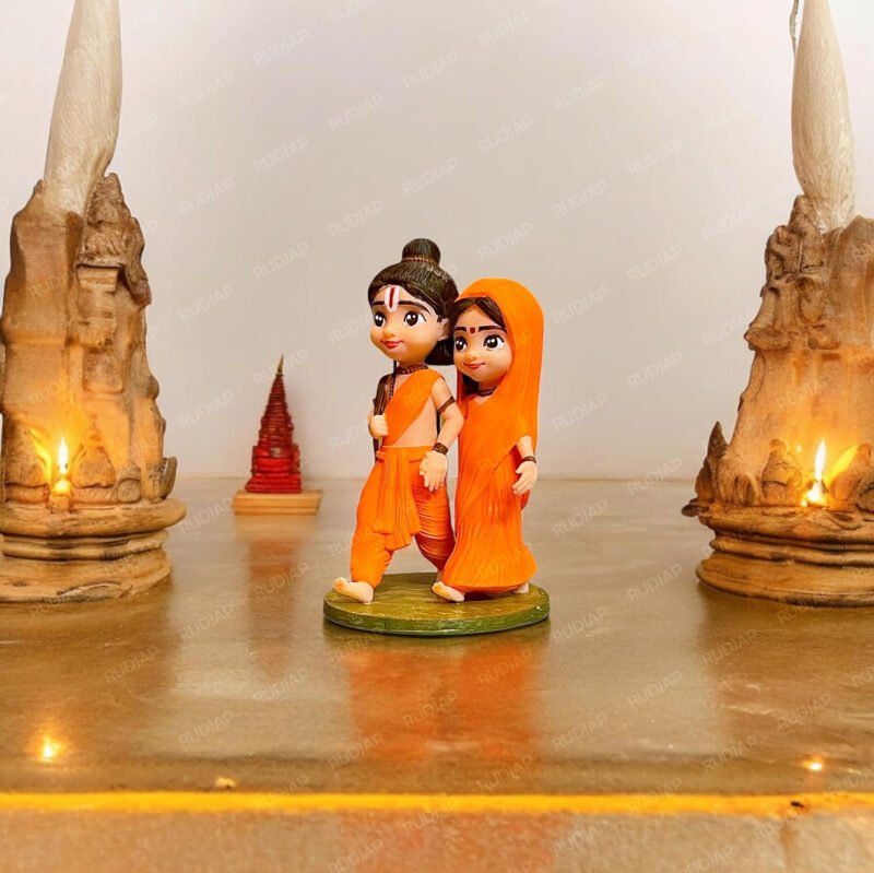 Sita Ram Bal Murti For Car Dashboard and Pooja Ghar Idol