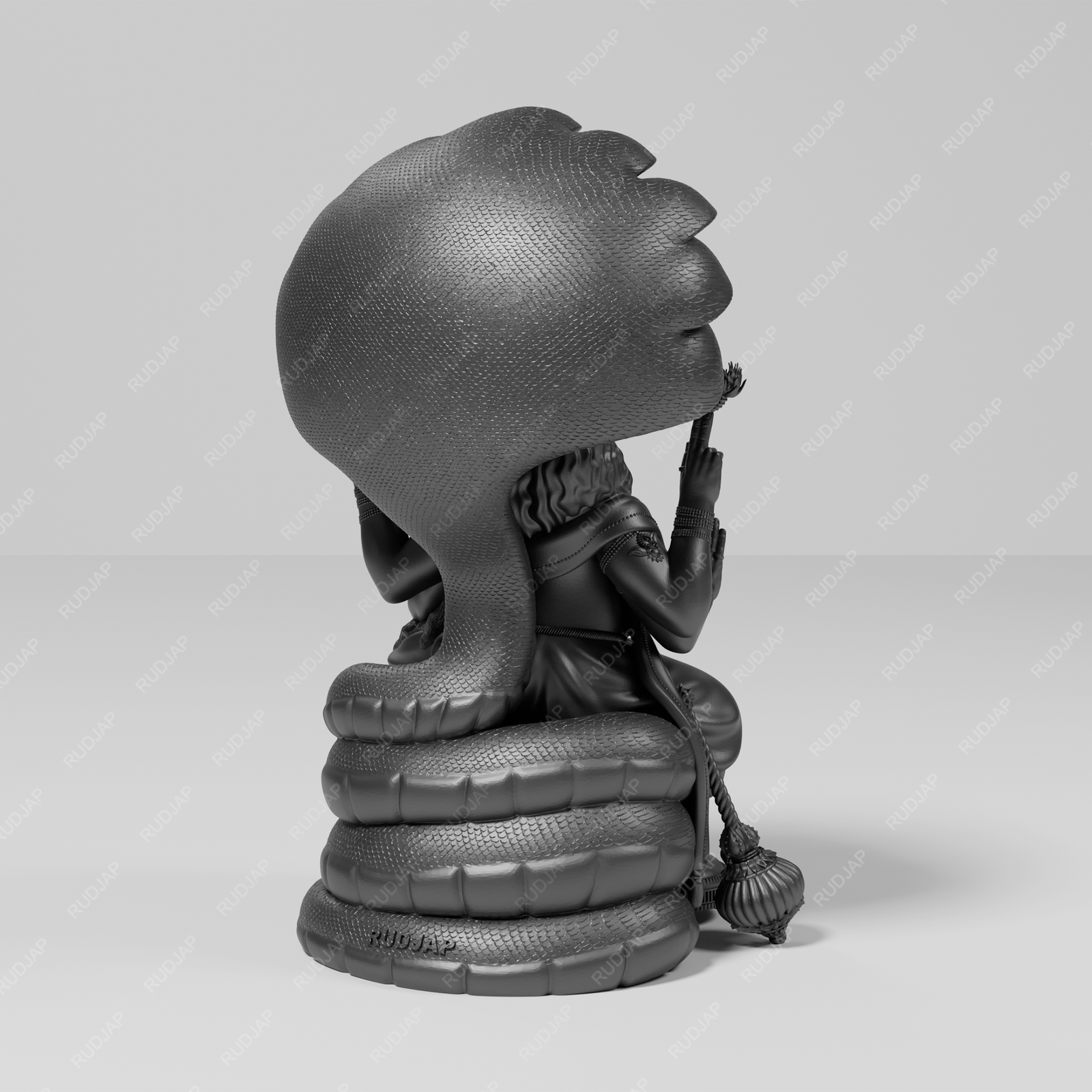 Narsingh Bhagwan with Goddess Lakshmi